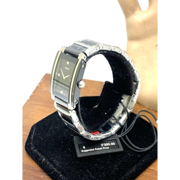 Rado Women's Watch R20613712 Integral Swiss Quartz Diamond Ceramic Tank 23mm - Picture 2 of 16